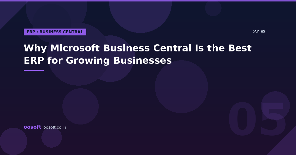 Why Microsoft Business Central Is the Best ERP for Growing Businesses