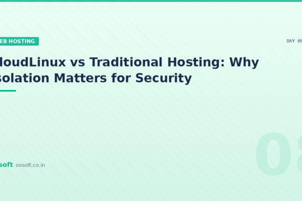CloudLinux vs Traditional Hosting: Why Isolation Matters for Security